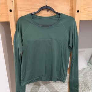 lululemon athletica Forest Green Long Sleeve Tee